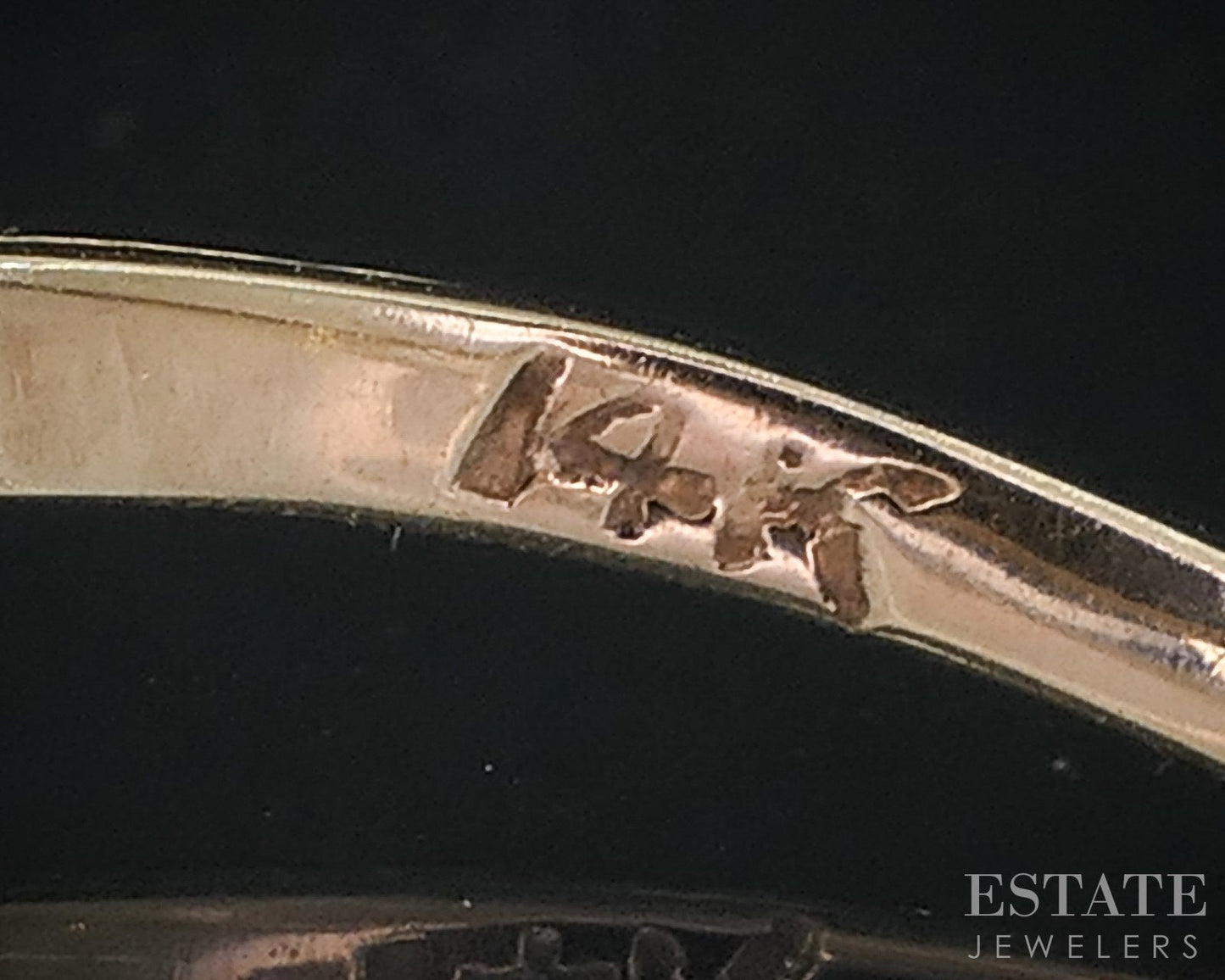 Antique 14k Yellow Gold European Natural .31ct Diamond Solitaire Ring i18857