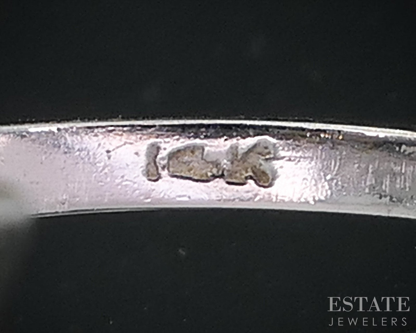 Vintage 14k White Gold Natural .57ctw Diamond Flower Cocktail Ring 3g i18862