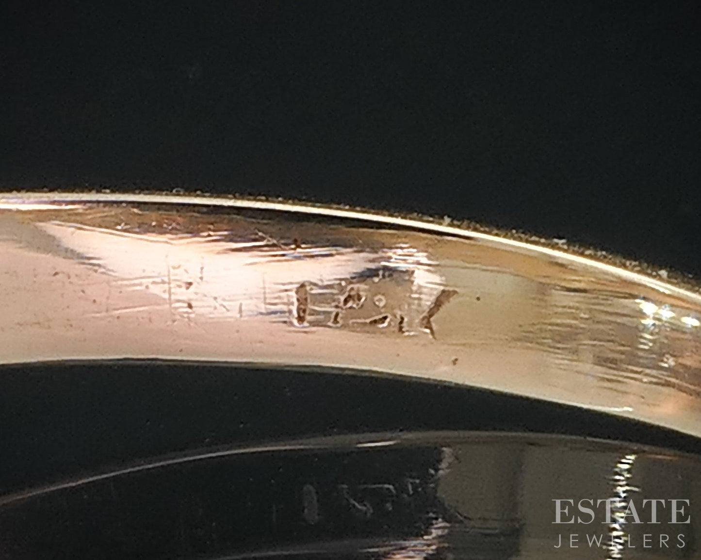 Antique 14k Yellow Gold European Natural .37ct Diamond Solitaire Ring i18859