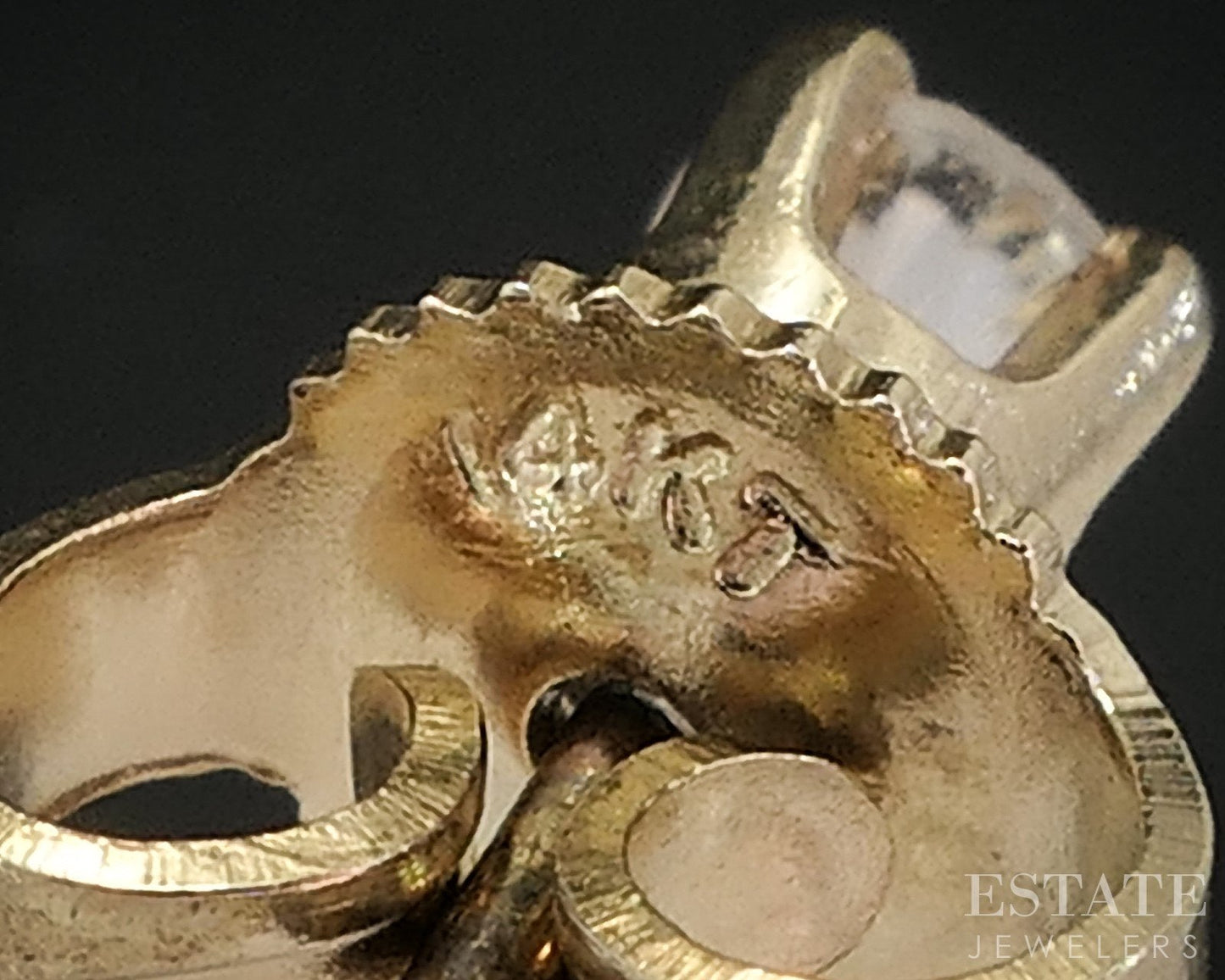 14k Yellow Gold Round Natural .16ctw Diamond Stud Earrings i18891