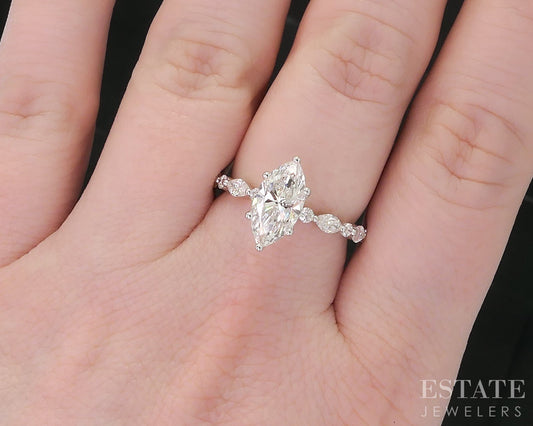 14k White Gold Neil Lane GSI Lab Created 1.52ct Diamond Engagement Ring i18928