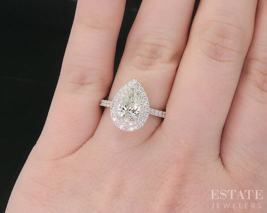 14k White Gold Neil Lane IGI Lab Created 1.69ctw Diamond Engagement Ring i18927