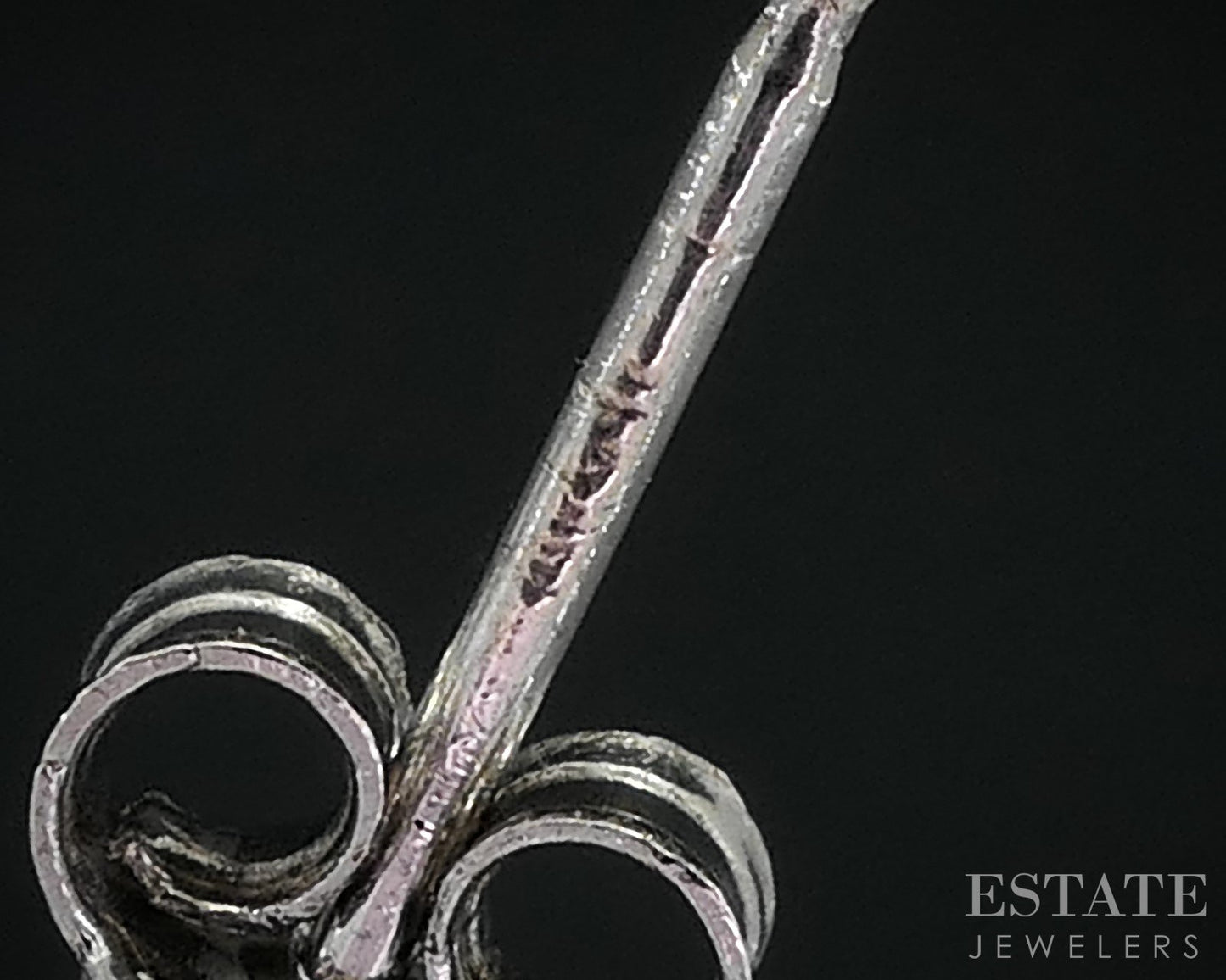 14k White Gold Princess Natural .22ctw Diamond Stud Earrings i18954