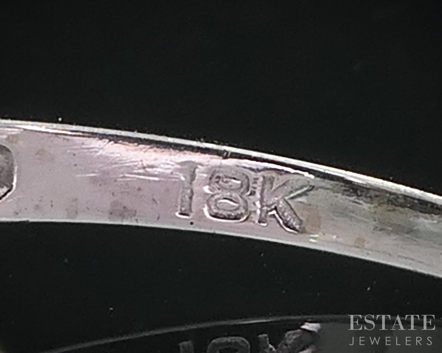 Vintage 18k White Gold Round Natural .19ctw Diamond Engagement Ring 2.3g i18963