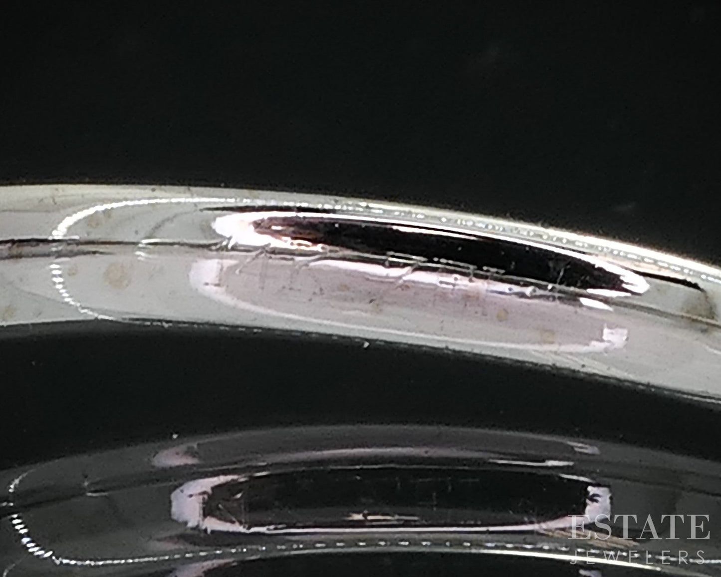 14k White Gold Princess Natural .97ct Diamond Solitaire Ring 3.1g i18952