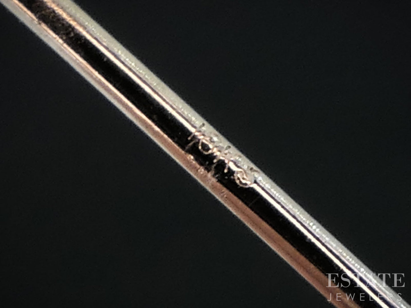 18k White Gold Pear Cabochon Natural Chalcedony Stud Earrings 2.5g i18977