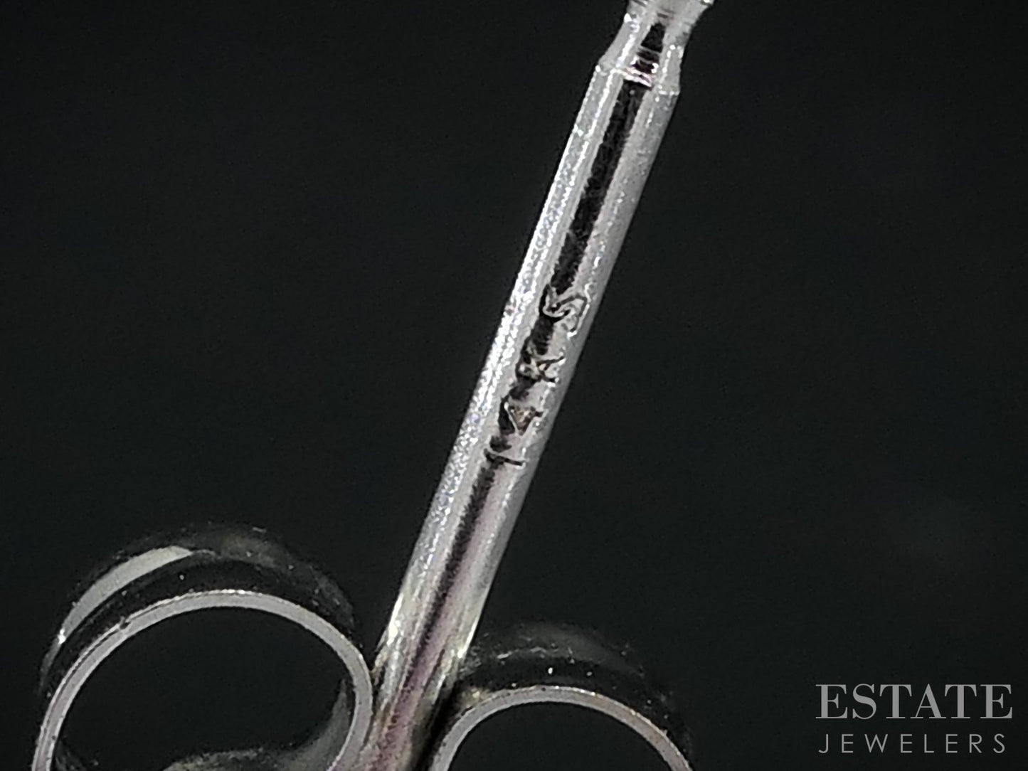 14k White Gold Marquise Natural .52ctw Diamond Stud Earrings i18987