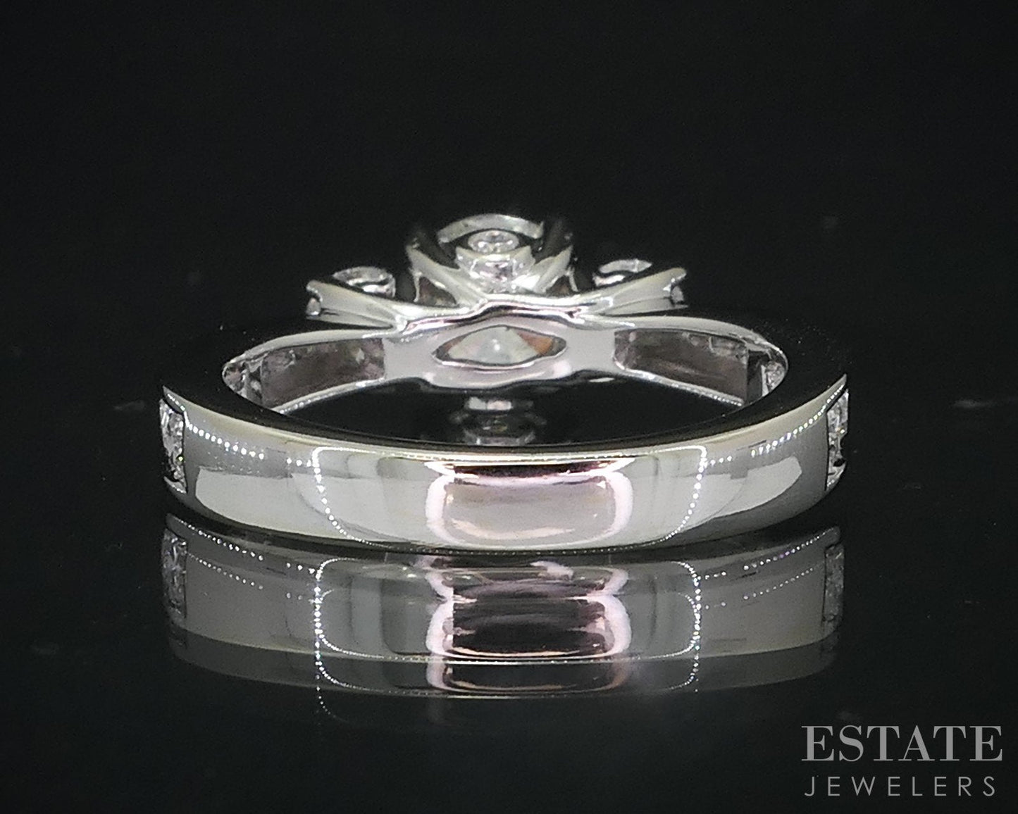 14k White Gold GIA Round Natural 1.89ctw Diamond Engagement Ring 4.7g i18997