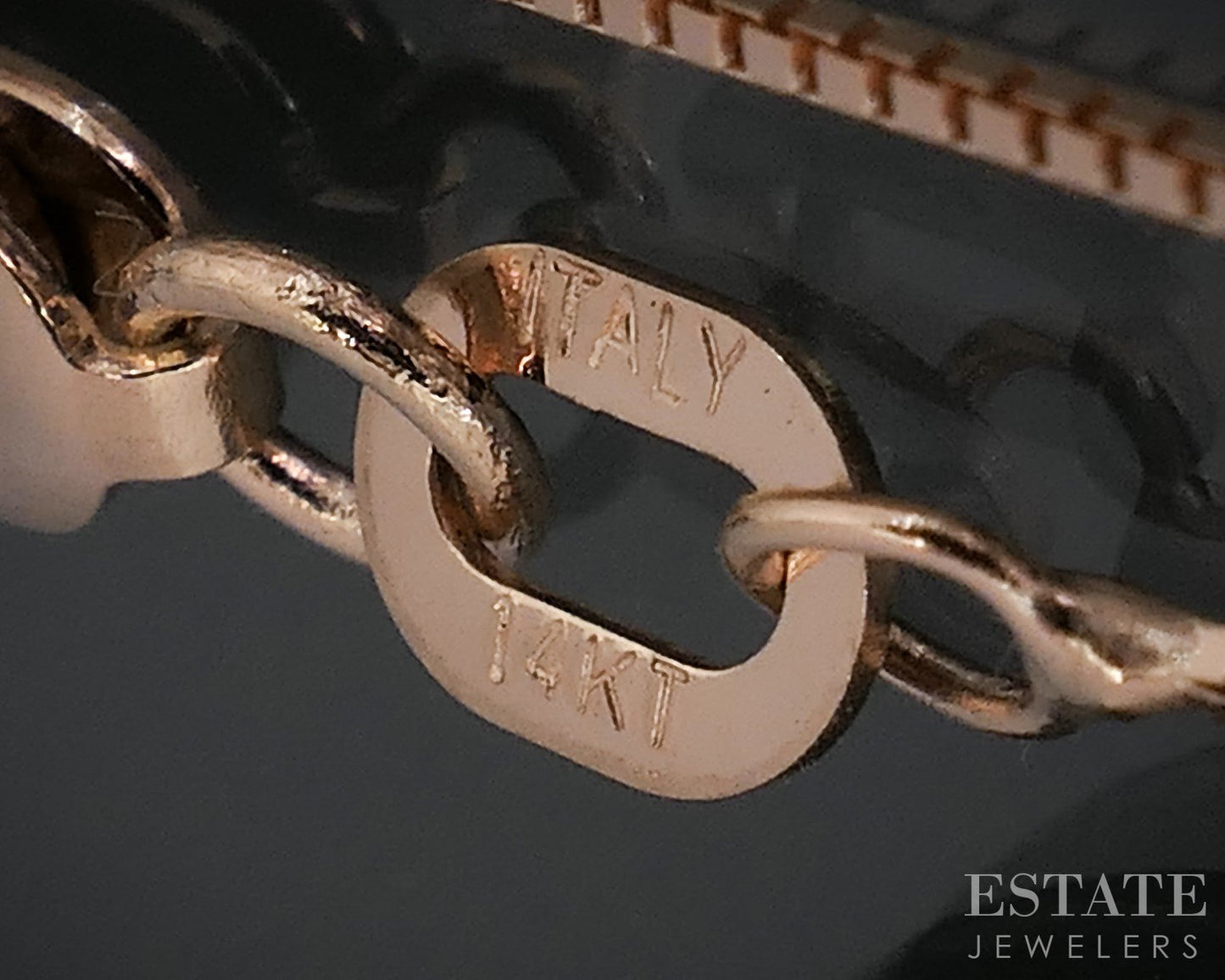 14k Rose Gold 0.5mm Baby Box Chain Link Ladies Necklace 1.4g 20"L i19062
