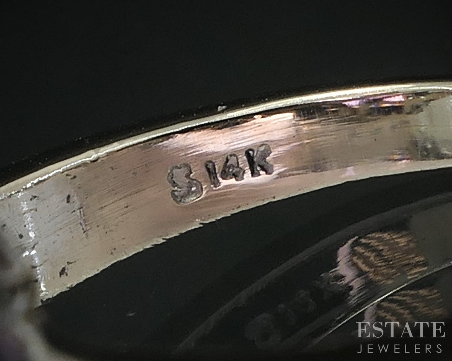 14k White Gold Emerald Natural Amethyst & Diamond Ladies Halo Ring 6.1g i19047b