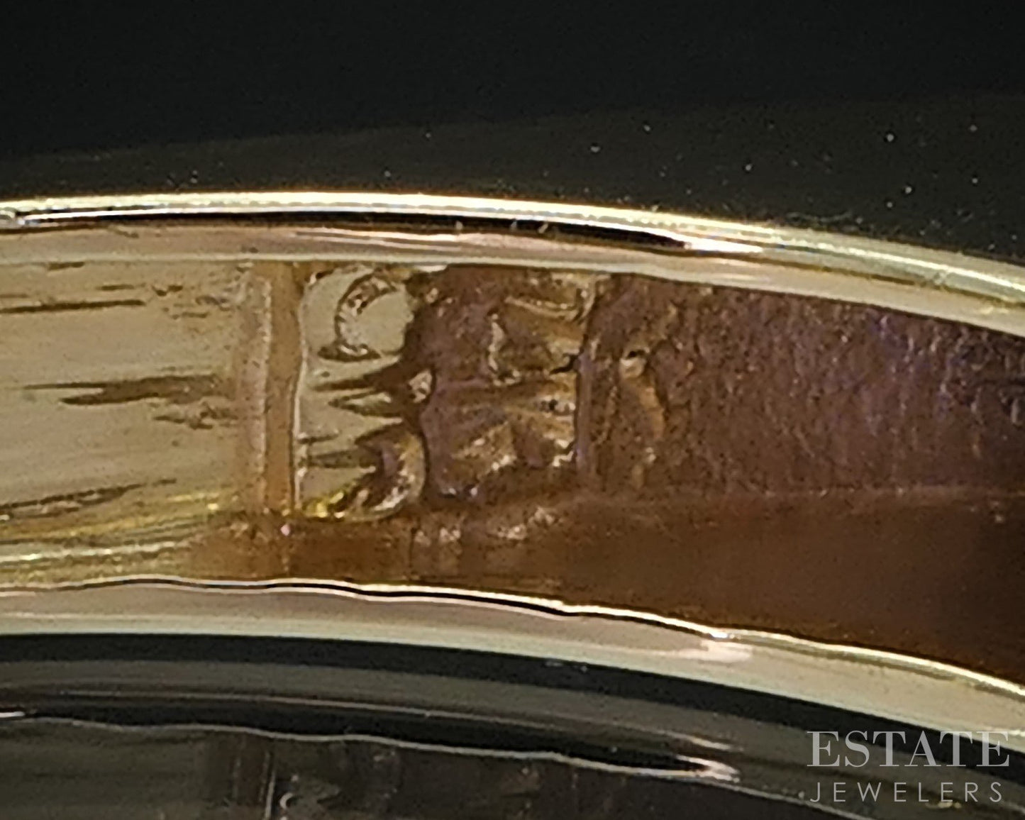 14k Yellow Gold Natural Amethyst Ladies Band Ring 3.6g i19017b