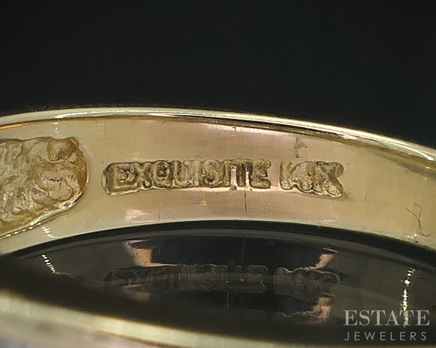 14k Yellow Gold Natural .25ctw Diamond Ladies Two Row Band Ring 4.2g p80460b