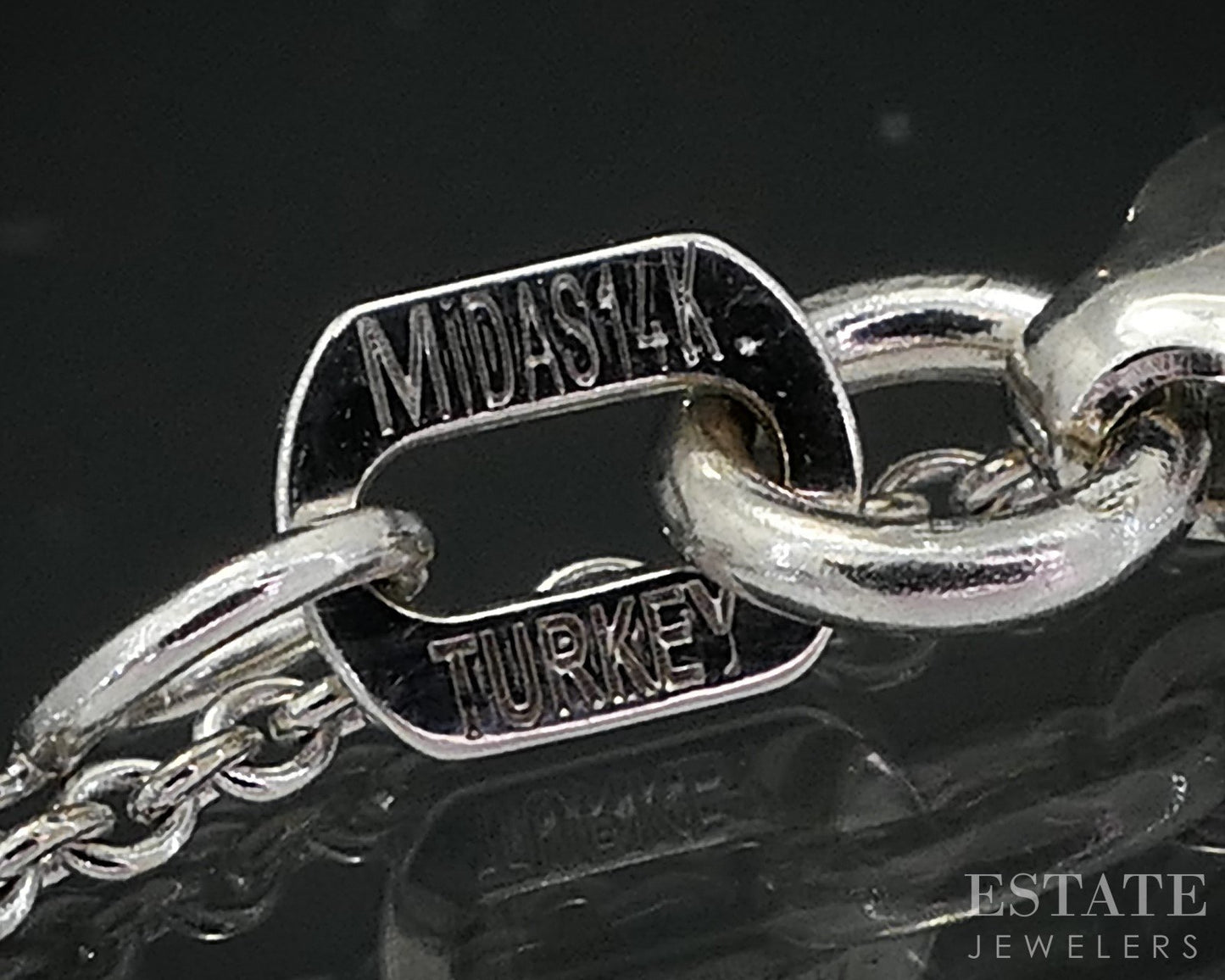 14k White Gold Round Natural Amethyst Bezel Solitaire Necklace 2.3g i19032b