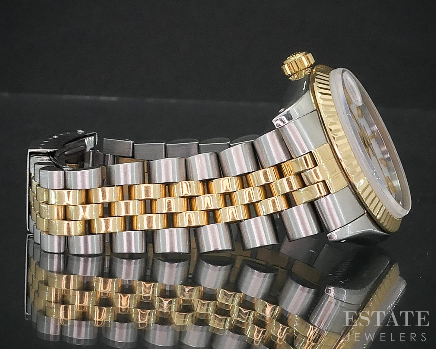 1991 Rolex Datejust 68273 Two Tone 18k Stainless 31mm Ladies Watch i19103