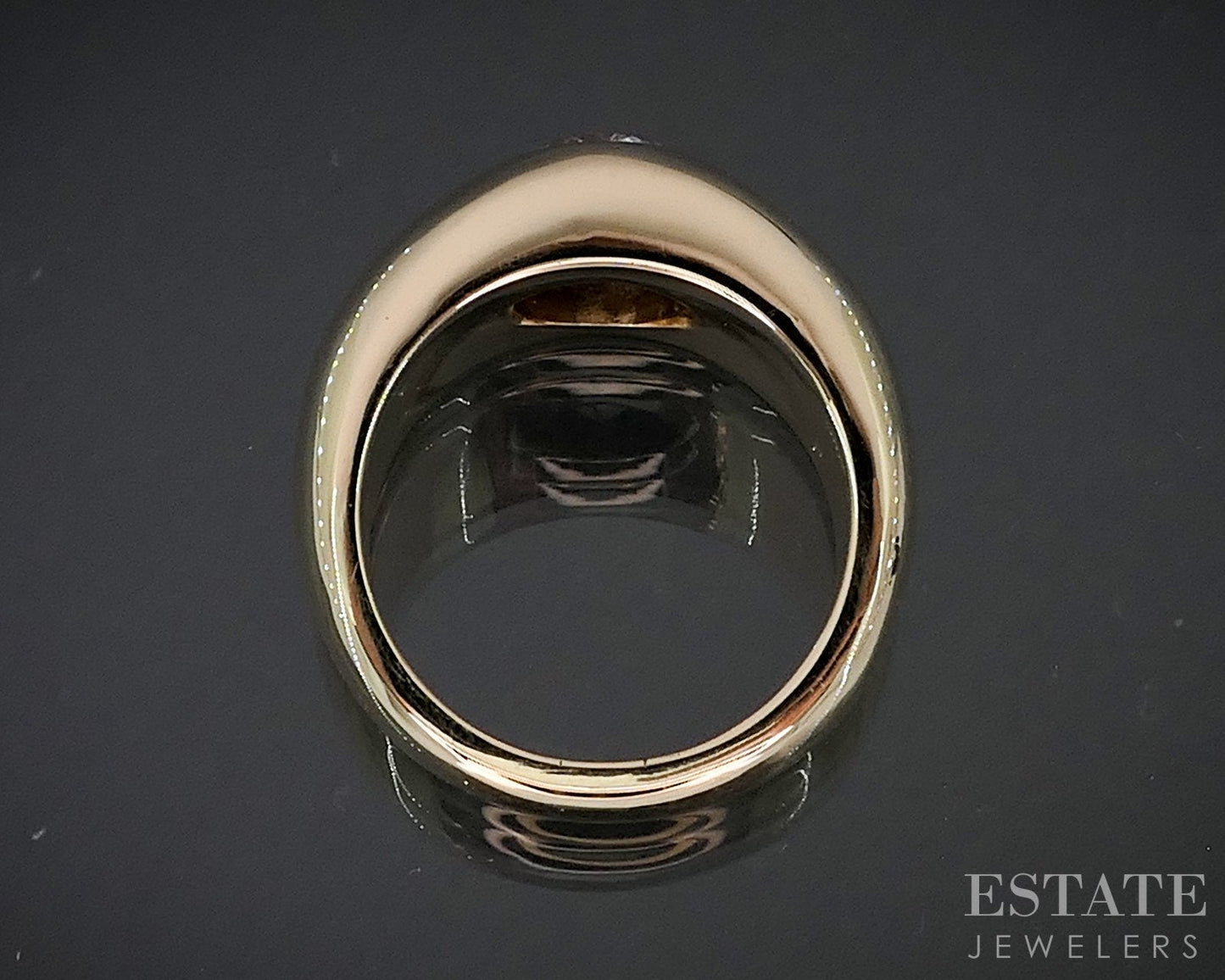 14k Yellow Gold Old European Cut 1.80ct Diamond Solitaire Band Ring 19g i19086