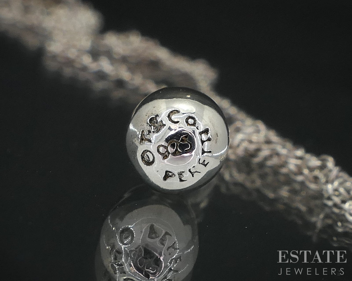 Sterling Silver Tiffany & Co. Elsa Peretti Teardrop Necklace 2.9g 16"L i19082