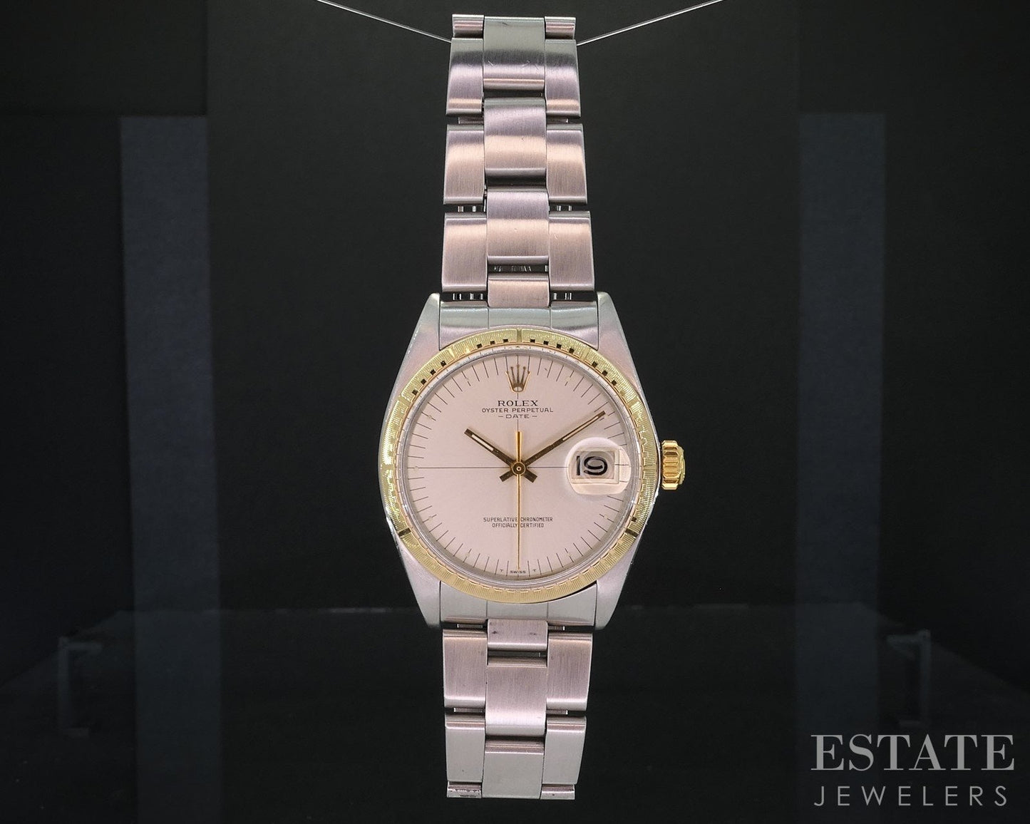 1971 Rolex Oyster Perpetual Date Two Tone 1512 Zephyr Dial Mens Watch i19085