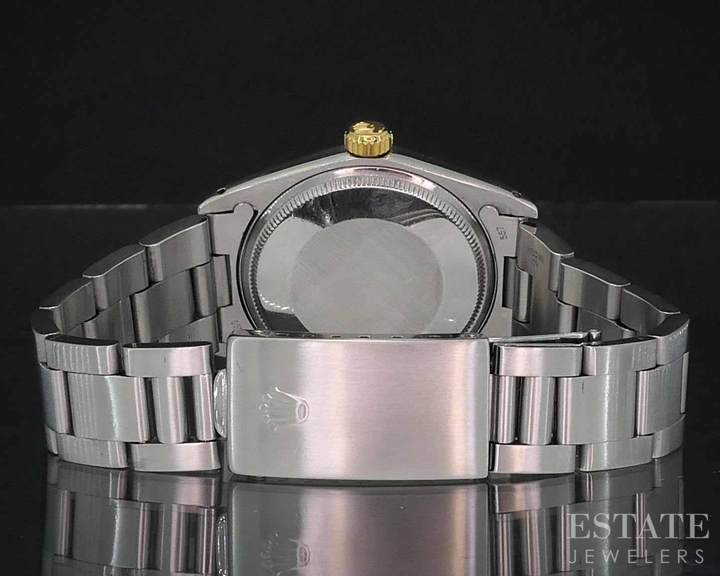 1971 Rolex Oyster Perpetual Date Two Tone 1512 Zephyr Dial Mens Watch i19085