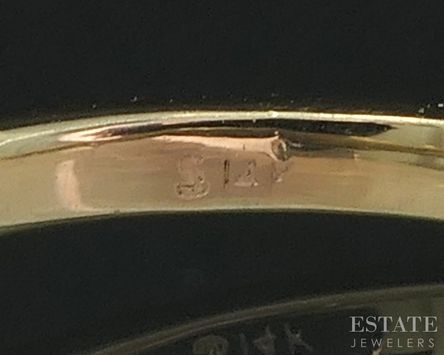 14k Yellow Gold Round Natural .60ctw Diamond Engagement Ring 2.5g i19104