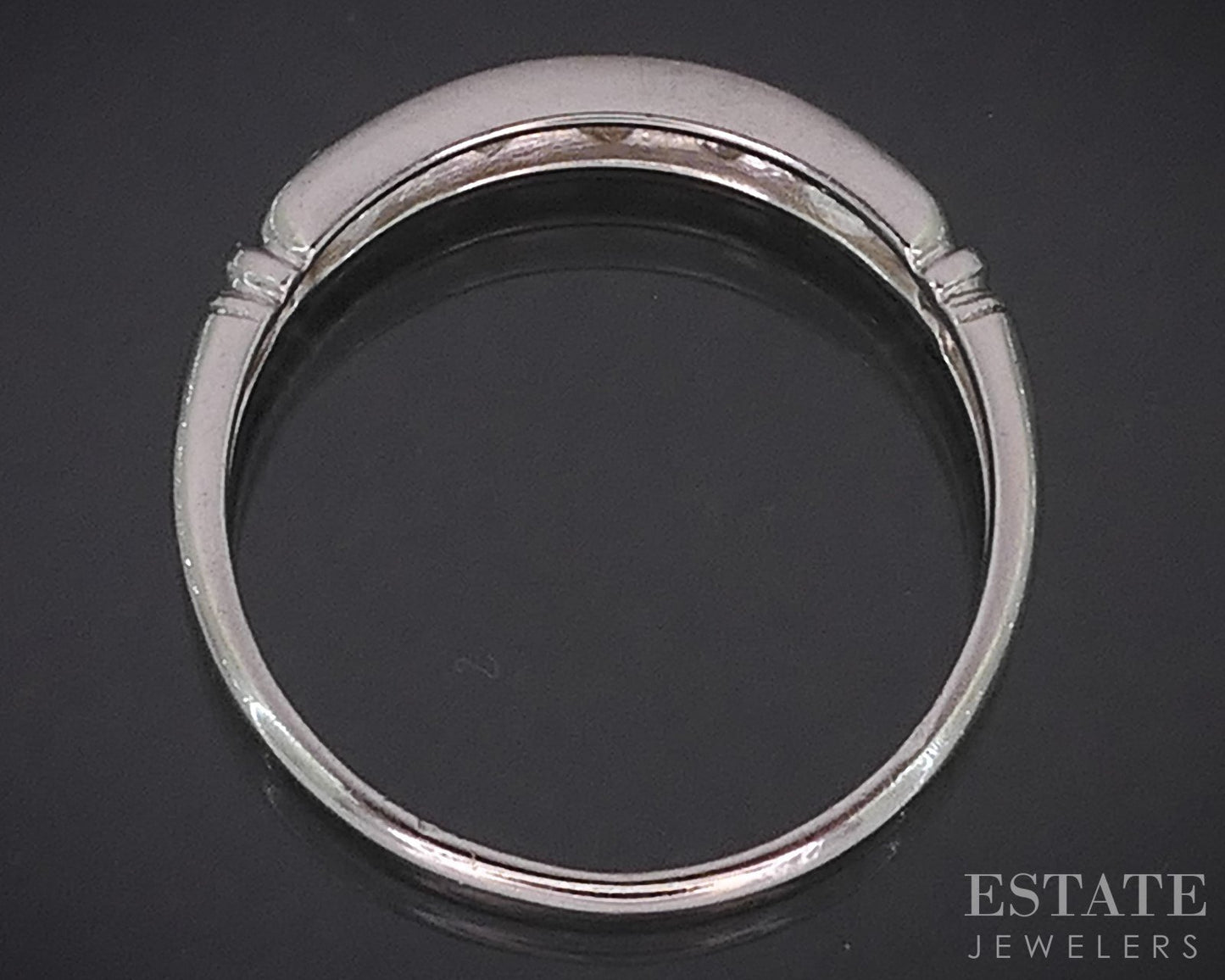 Antique Platinum Single Cut Natural .18ctw Diamond Ladies Wedding Band 2g i19118