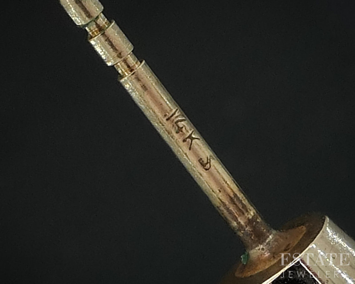 14k Yellow Gold Round Natural .87ctw Diamond Stud Earrings i19113