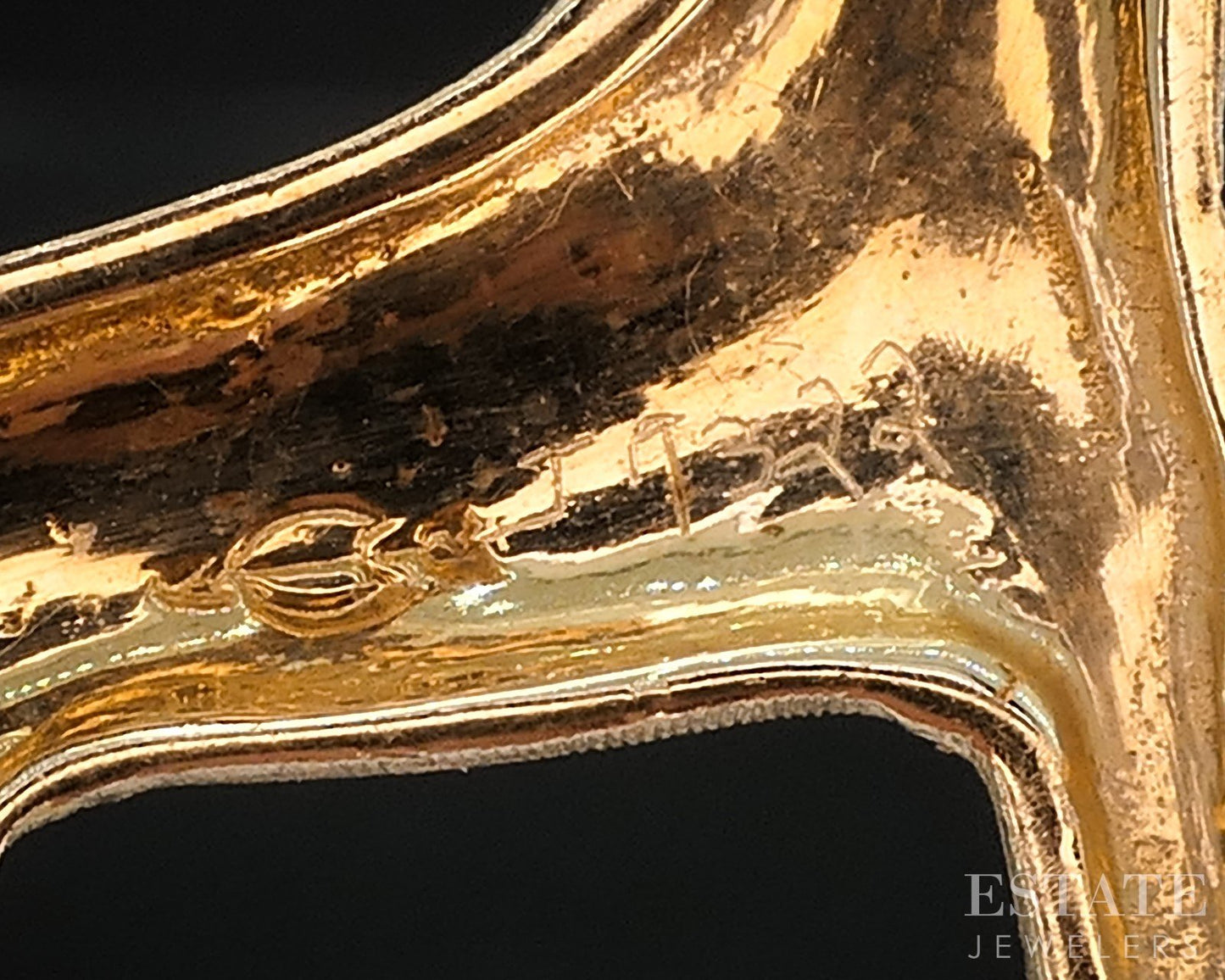 14k Yellow Gold Natural Ruby Eye Horse Ladies Pin Brooch 6.1g i19126