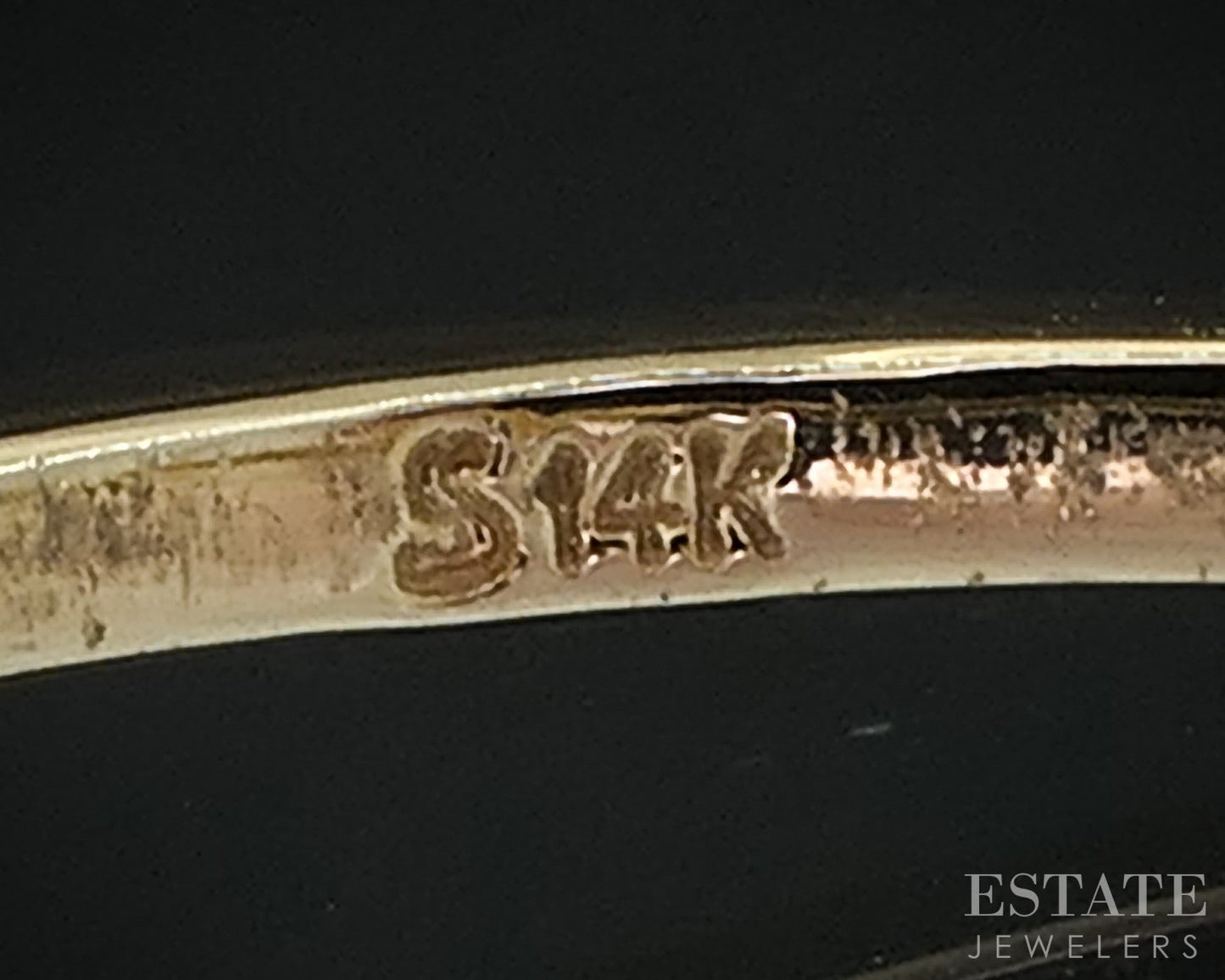 14k Yellow Gold Round GIA Natural .61ct Diamond Solitaire Bezel Ring i19099