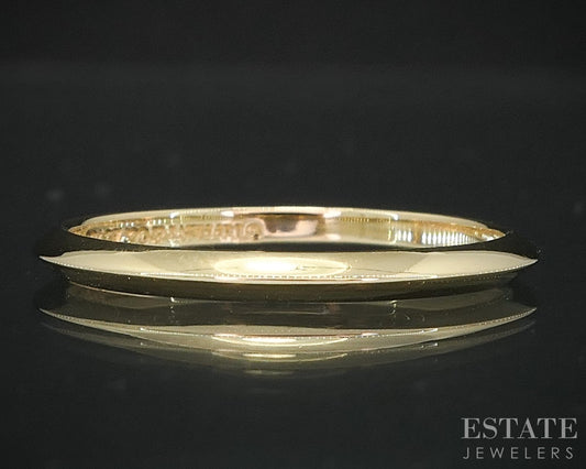 18k Yellow Gold Tiffany & Co. Knife Edge Ladies Band Ring 2.1g i19160