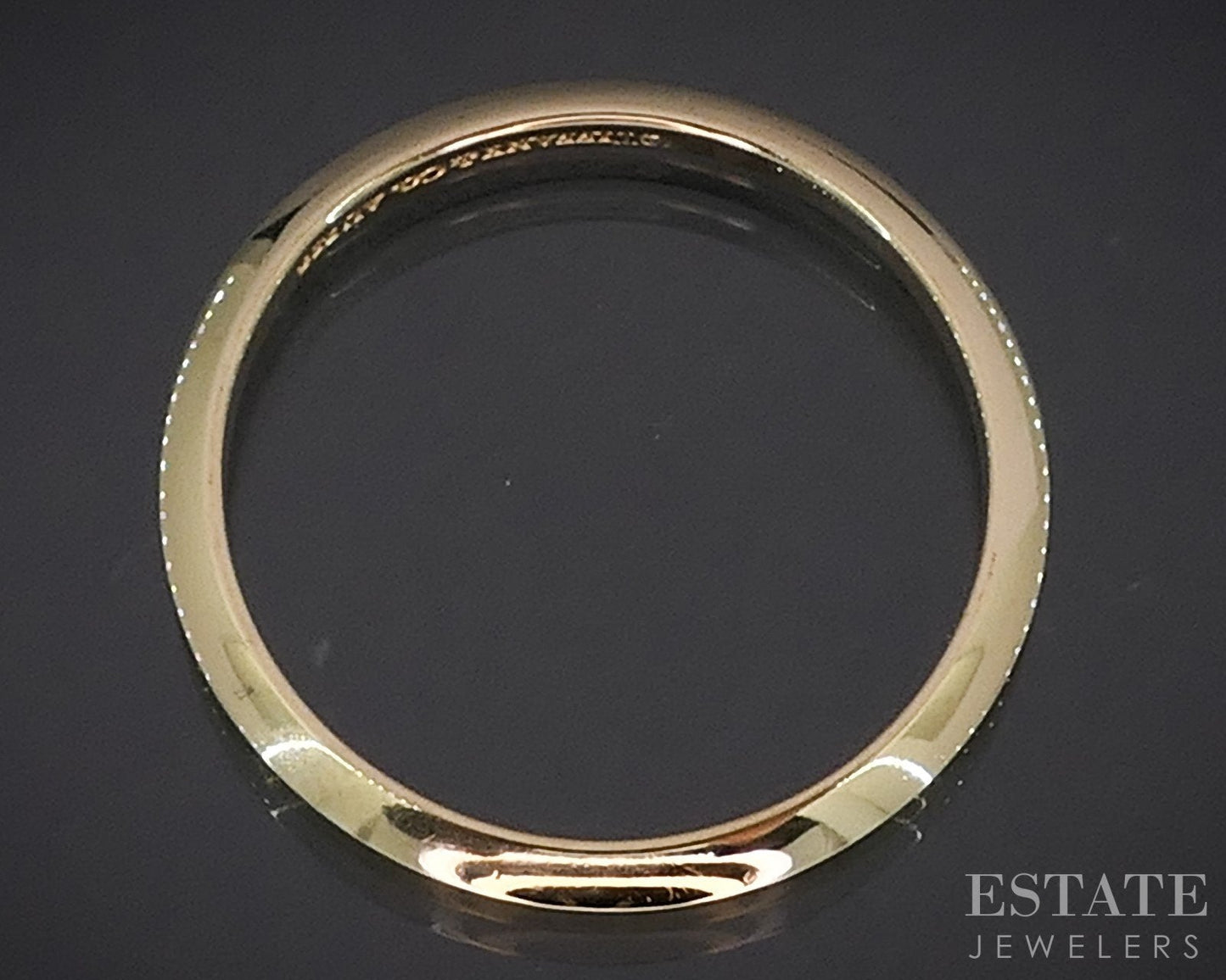 18k Yellow Gold Tiffany & Co. Knife Edge Ladies Band Ring 2.1g i19160