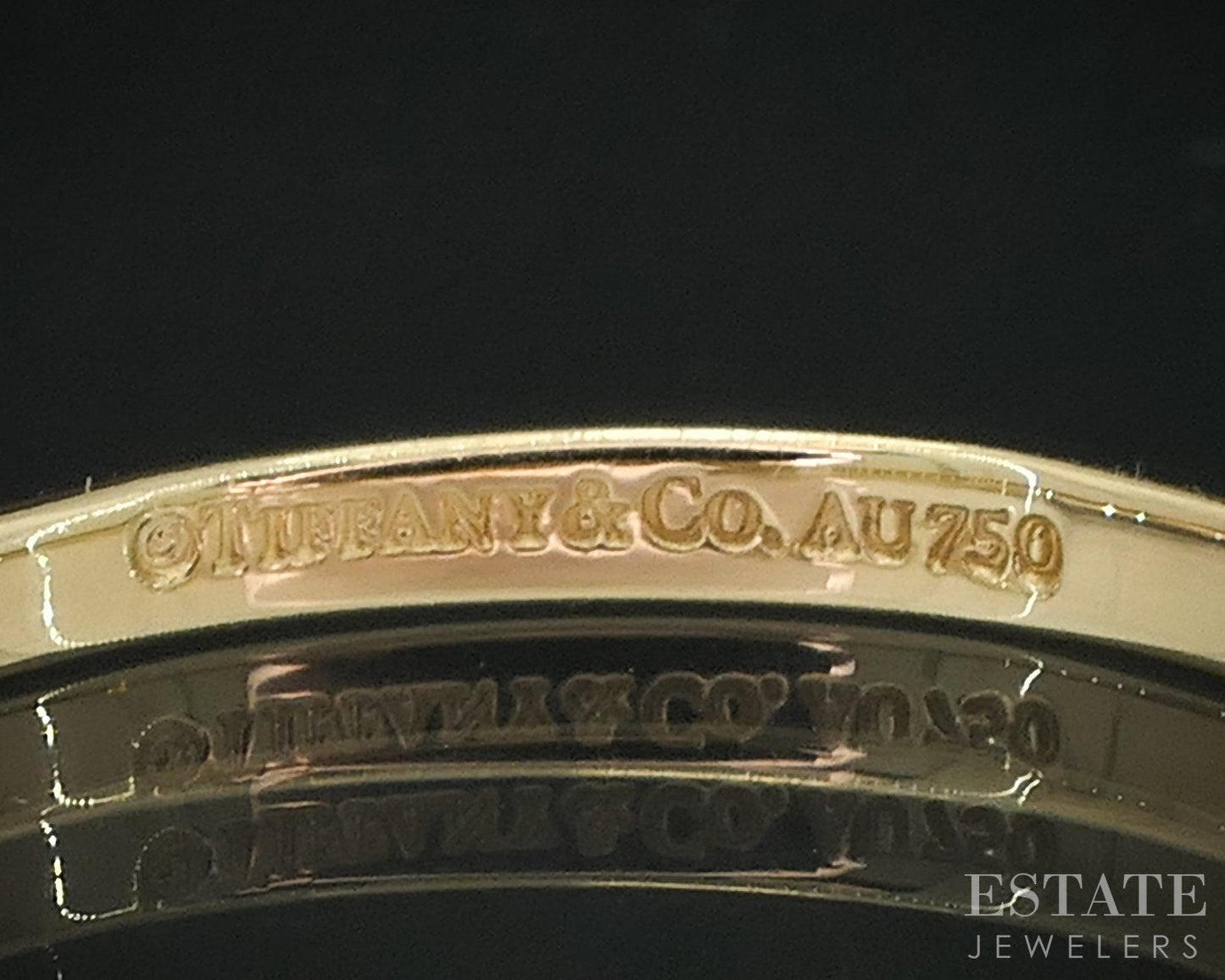 18k Yellow Gold Tiffany & Co. Knife Edge Ladies Band Ring 2.1g i19160