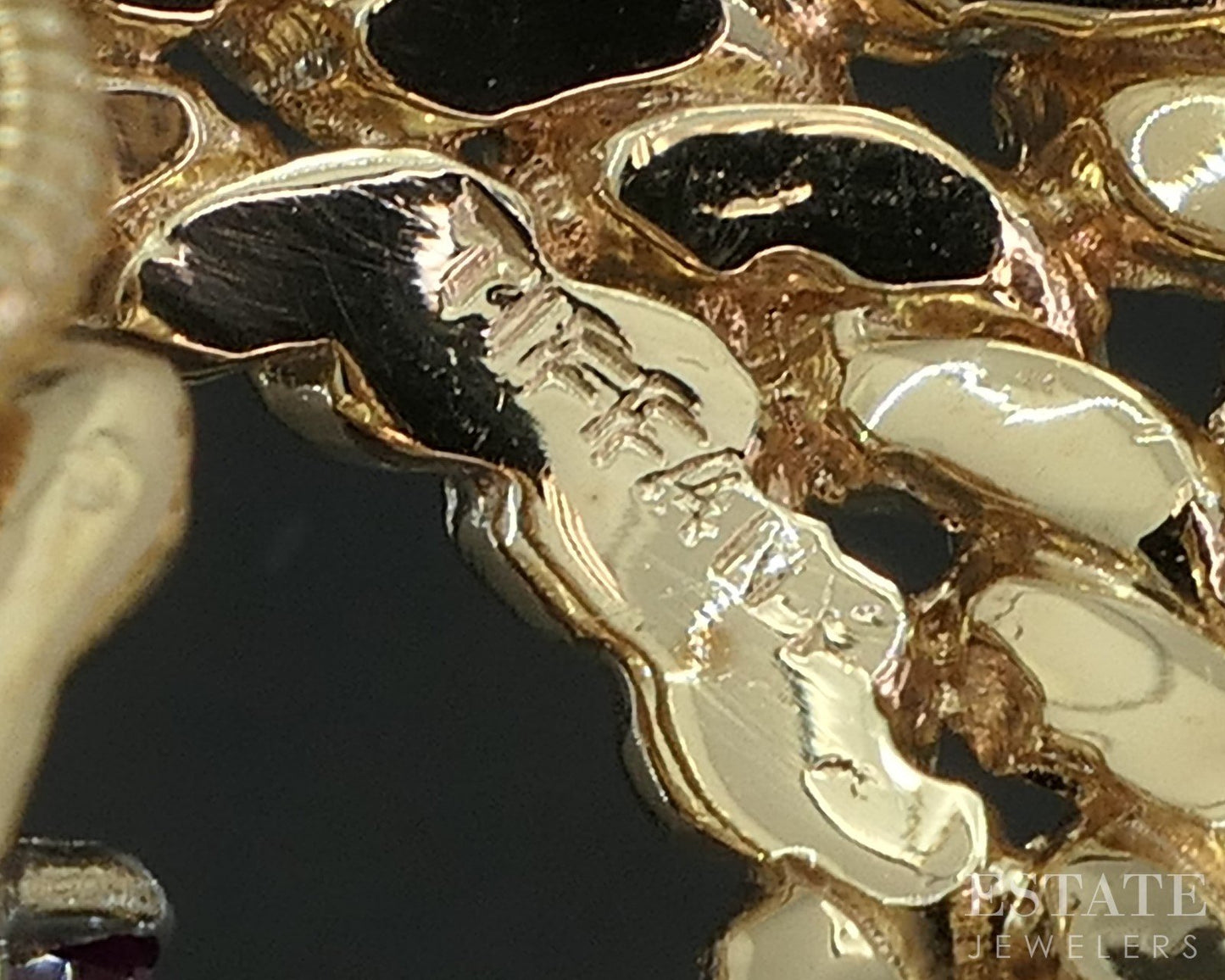 Vintage 14k Yellow Gold Tiffany & Co. Natural Ruby & Diamond Earrings 21g i19163