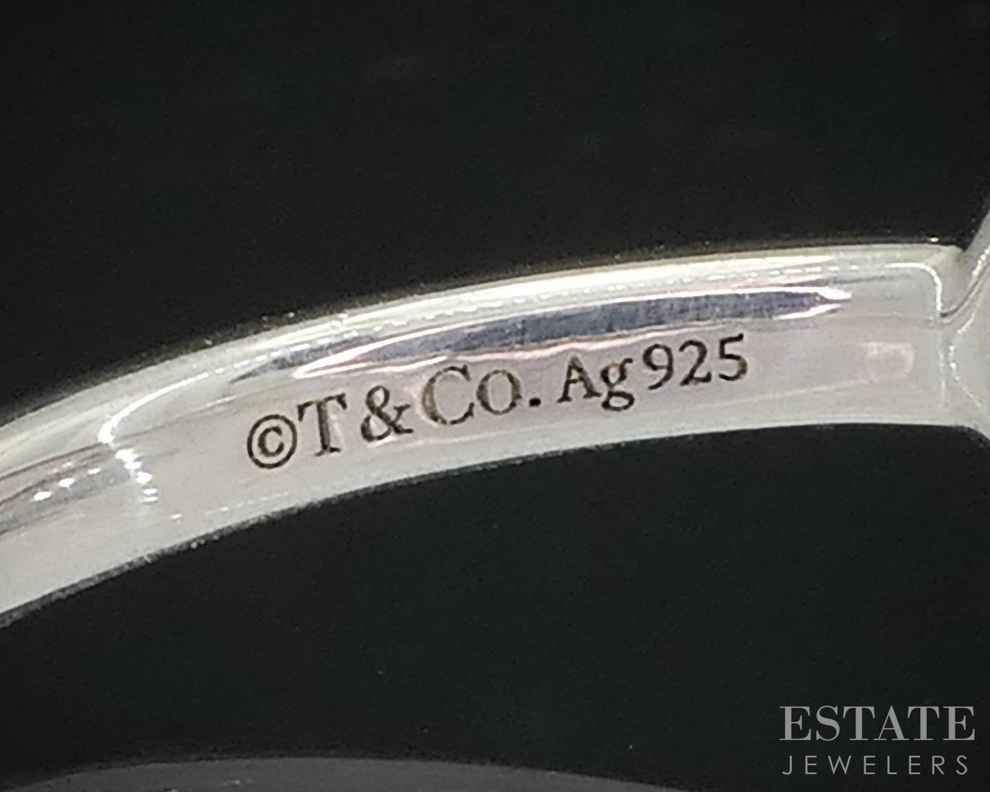 Sterling Silver Tiffany & Co. Infinity Style Ladies Band Ring 2g i19145