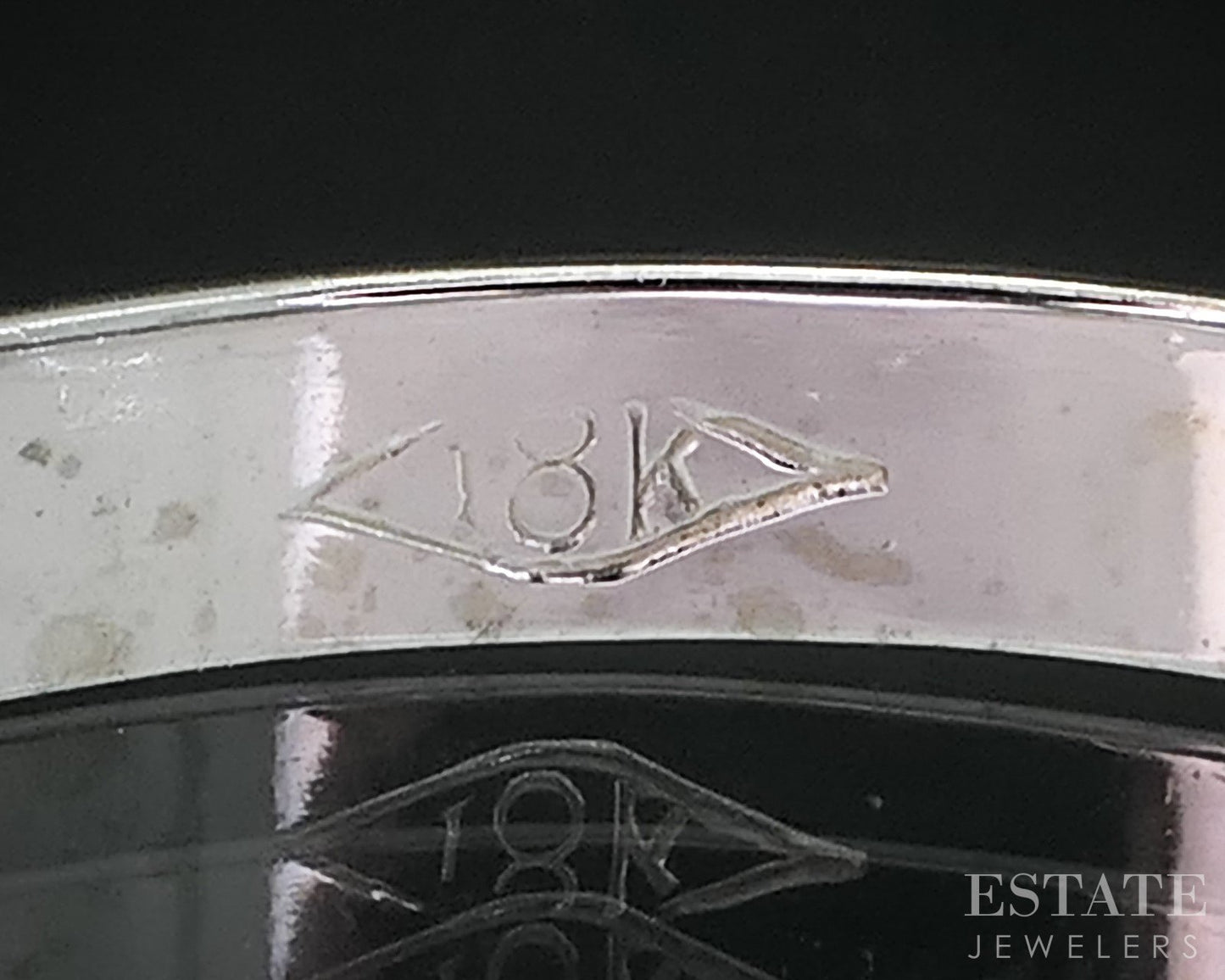 Antique 18k White Gold 3.3mm Engraved Floral Ladies Wedding Band 5.0g i19147