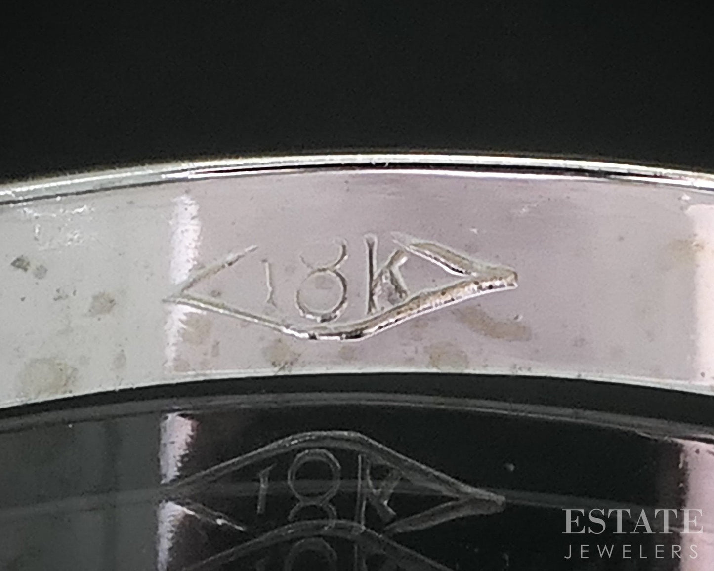 Antique 18k White Gold 3.3mm Engraved Floral Ladies Wedding Band 5.0g i19147
