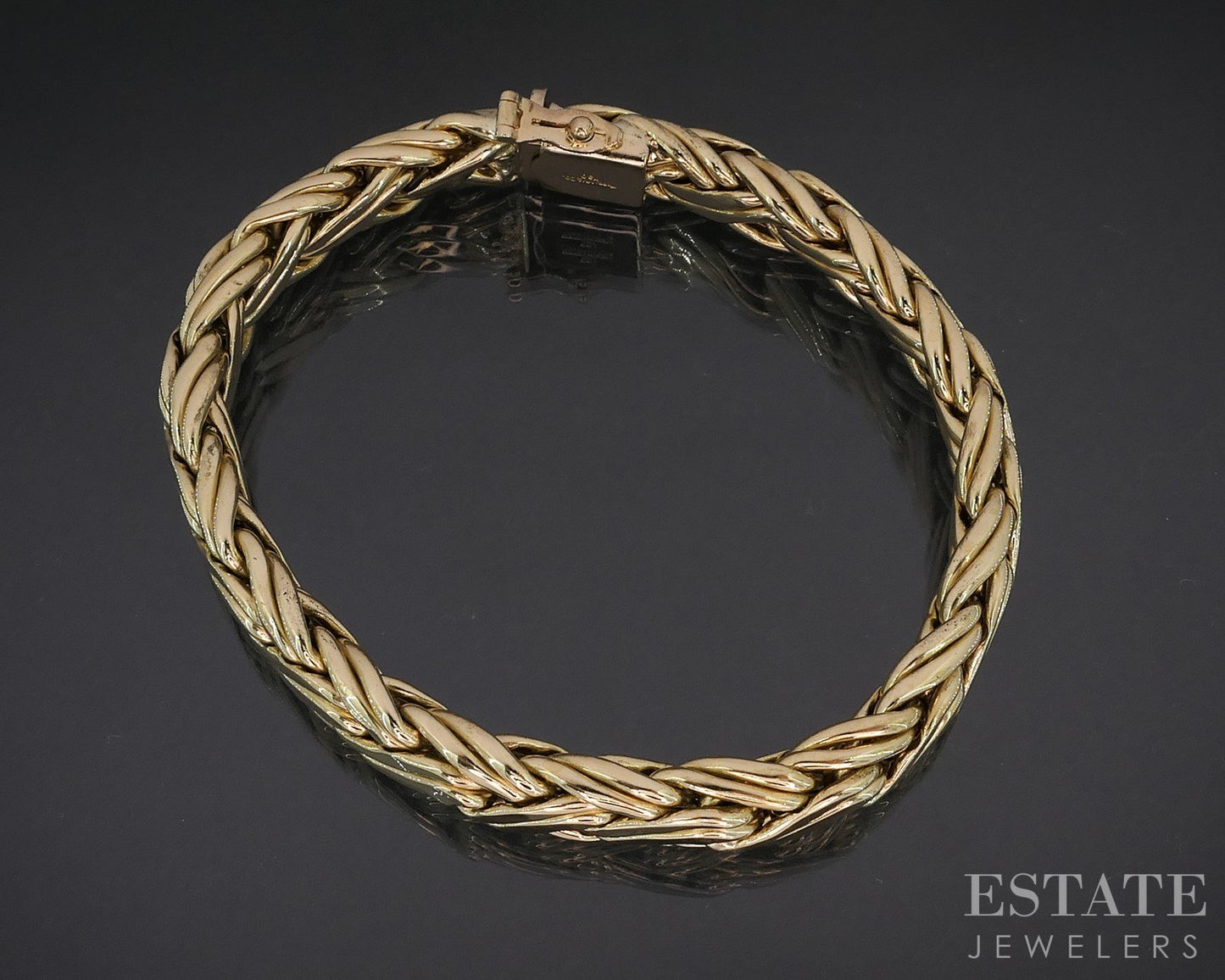 18k Yellow Gold Tiffany & Co. Braided Byzantine Bracelet 35.9g 7.5"L i19148