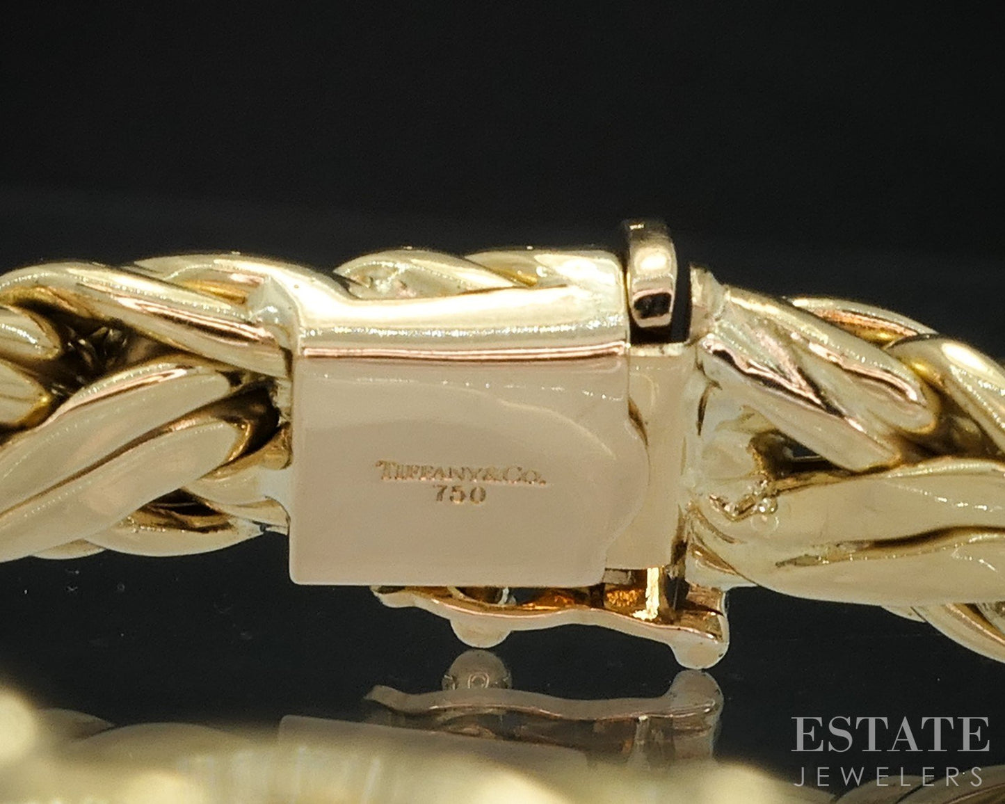 18k Yellow Gold Tiffany & Co. Braided Byzantine Bracelet 35.9g 7.5"L i19148