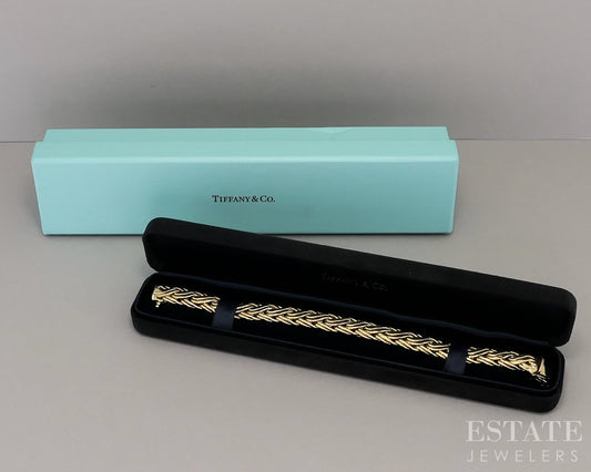 18k Yellow Gold Tiffany & Co. Braided Byzantine Bracelet 35.9g 7.5"L i19148