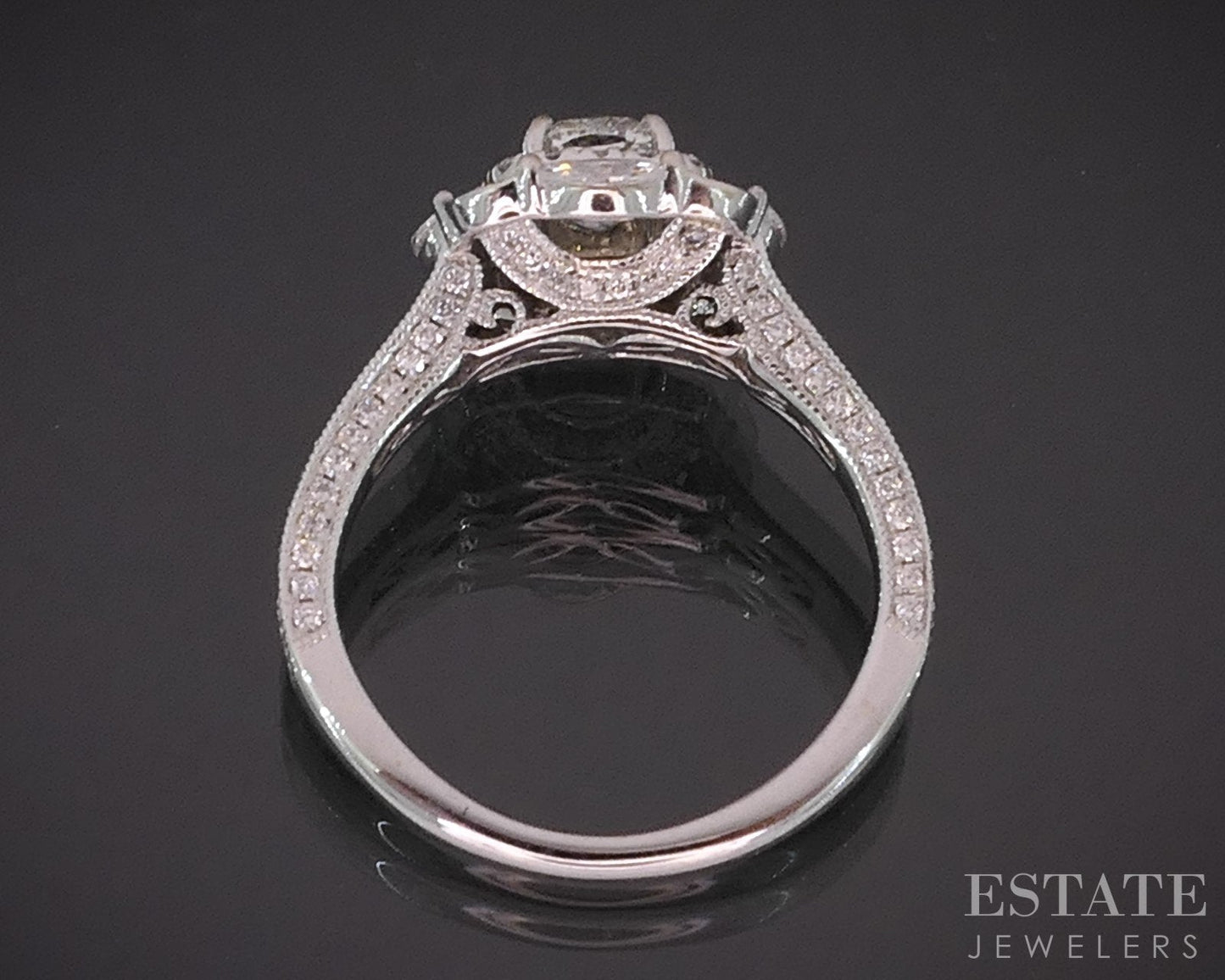 14k White Gold Natural 1.60ctw Diamond Neil Lane Halo Engagement Ring 4g i19194