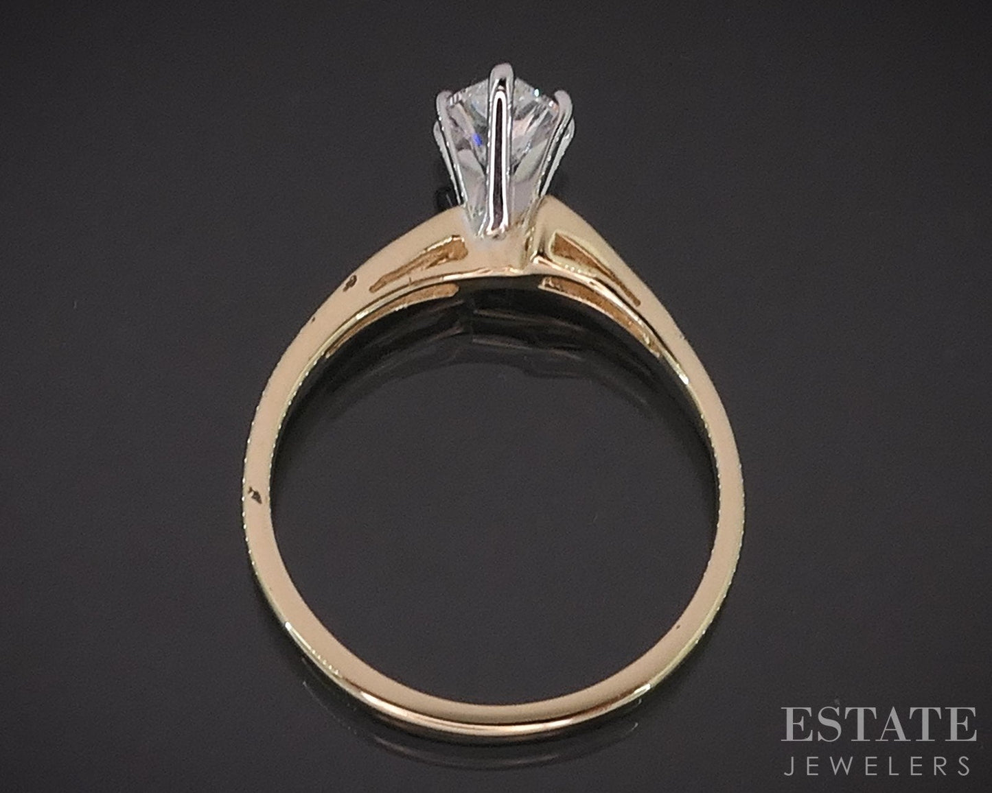 14k Yellow Gold Pear Natural .78ctw Diamond Engagement Ring 1.9g i19205