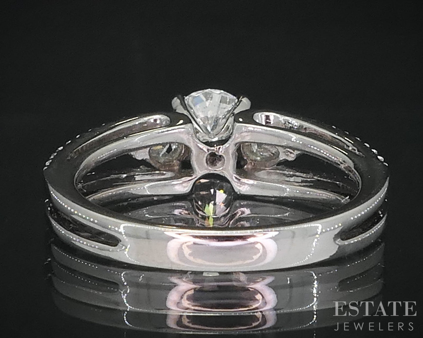 14k White Gold Natural 1.04ctw Diamond Gabriel & Co. Engagement Ring 4.2g i19202