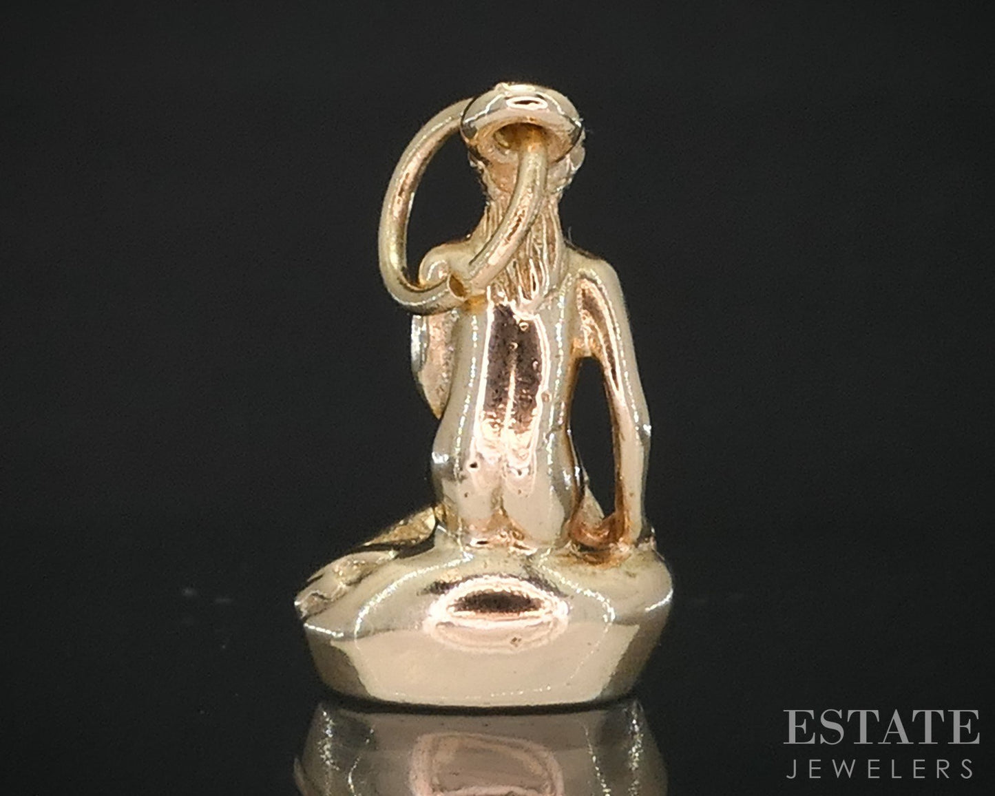 14k Yellow Gold The Little Mermaid Bernhard Hertz Denmark Charm 3.1g i19201