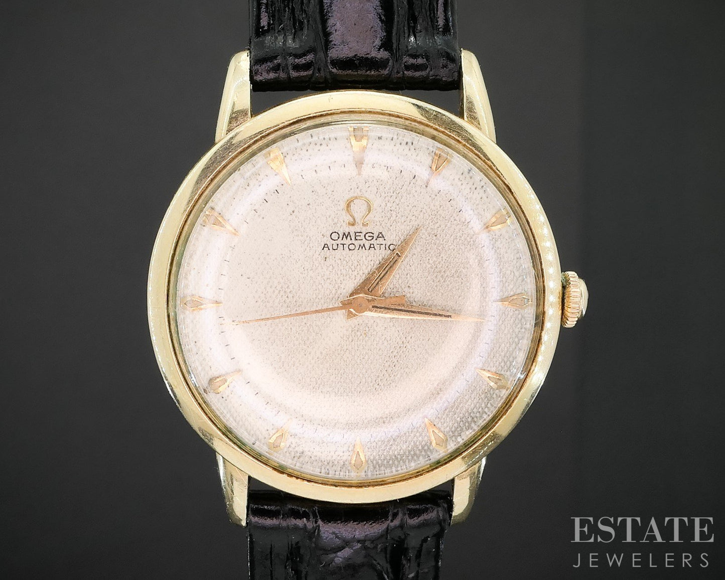 Vintage 1952 Omega Gold Filled Bumper Auto Honeycomb Cal. 354 Mens Watch i19226