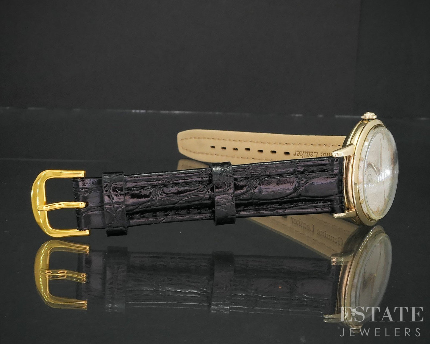 Vintage 1952 Omega Gold Filled Bumper Auto Honeycomb Cal. 354 Mens Watch i19226