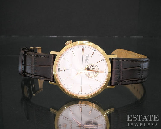 Bulova Aerojet Automatic Skeleton Dial 97A136 Stainless Mens Watch i19232