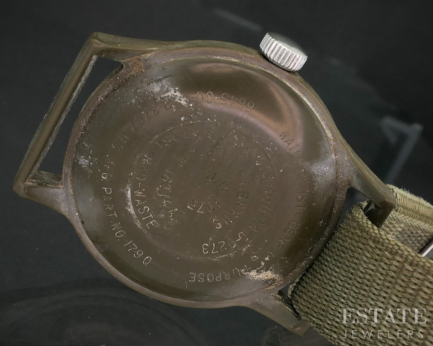 Vintage Benrus MIL-W-46374A Vietnam 1975 Mens Military Watch i19221