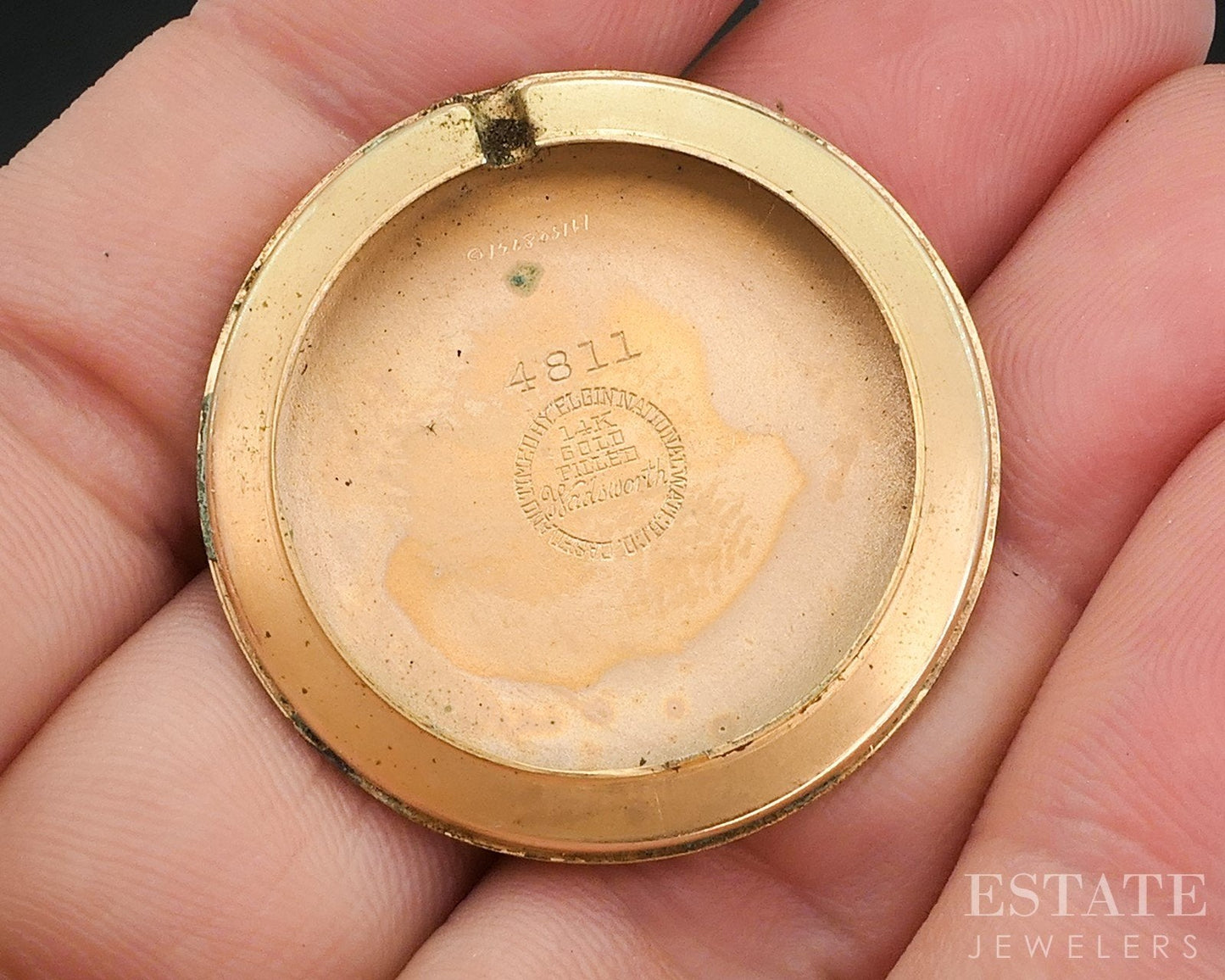 Antique Lord Elgin Gold Filled Cal. 680 Art Deco Honeycomb Mens Watch i19227
