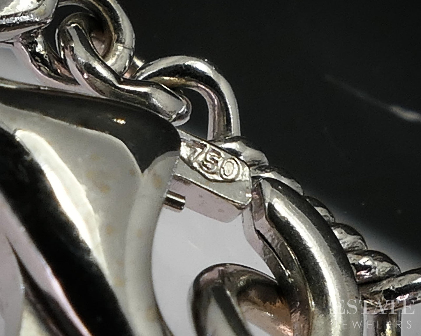 18k White Gold Natural Aquamarine & Diamond Ladies Y-Necklace 8.1g 16"L i19259