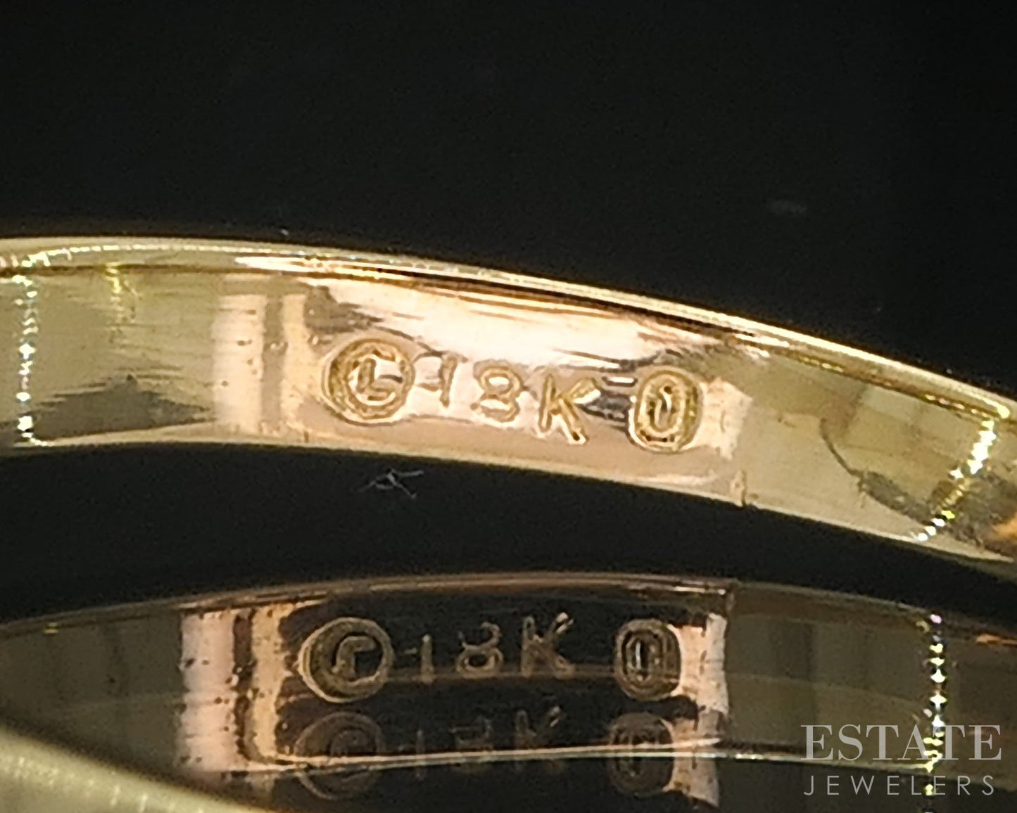 18k & Platinum Oval Natural .42ct Diamond Solitaire Engagement Ring 3.3g i19293