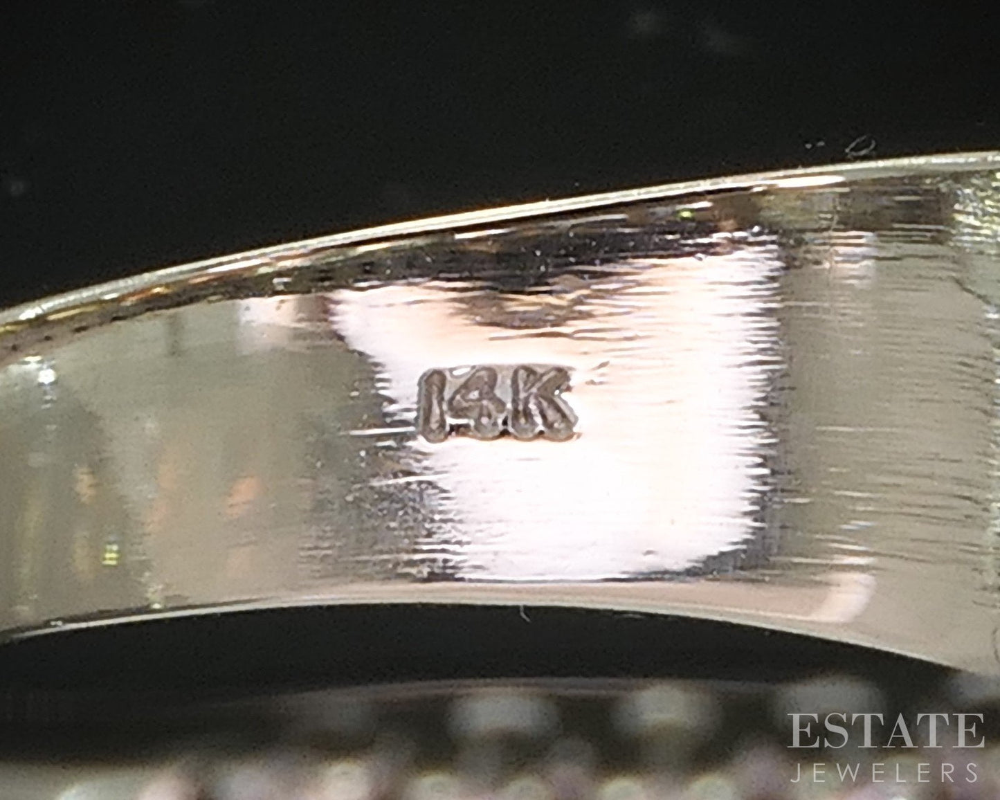14k White Gold Rainbow Sapphire & Diamond Ladies Band Ring 6.8g i19329
