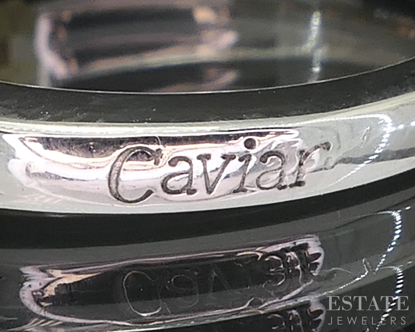 18k & Sterling Lagos Caviar Natural Ruby Ladies Stack Band Ring 5.3g i19341